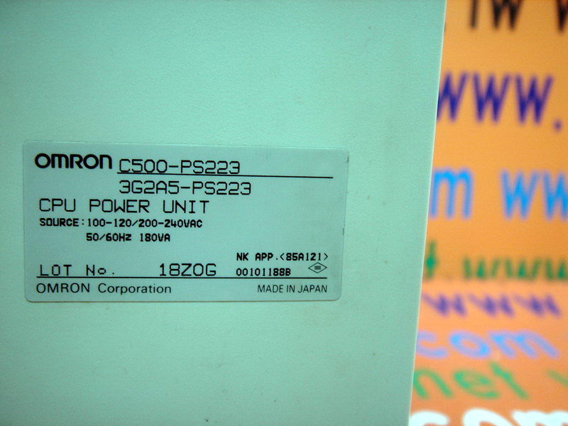 OMRON CPU POWER UNIT C500-PS223 / 3G2A5-PS223 - PLC DCS SERVO Control ...